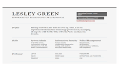 Desktop Screenshot of lesleyrgreen.com