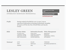 Tablet Screenshot of lesleyrgreen.com